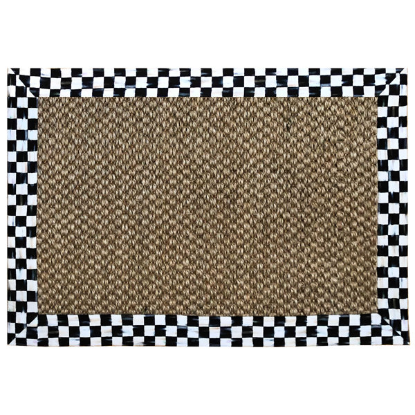 MacKenzie Childs Courtly Check® Chunky Sisal Rug Wayfair